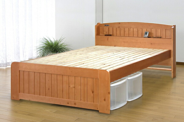 日本製 天然木パイン棚付きすのこベッド シングル ベッドフレーム単品 木製 高さ調整 スノコベット シングルベッド おしゃれ 北欧 モダン シンプル 即納最大半額 Lexusoman Com