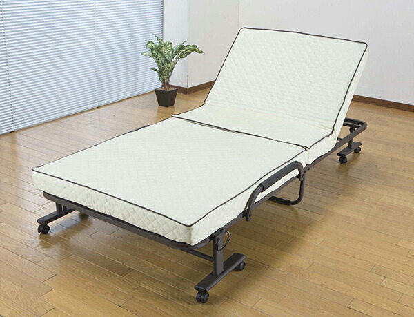 コンパクト折りたたみベッド 完成品 ショートセミシングル ショートセミシングルベッド 折りたたみ キャスター付き ベッド コンパクト 省スペース 簡易ベッド 折り畳み おしゃれ