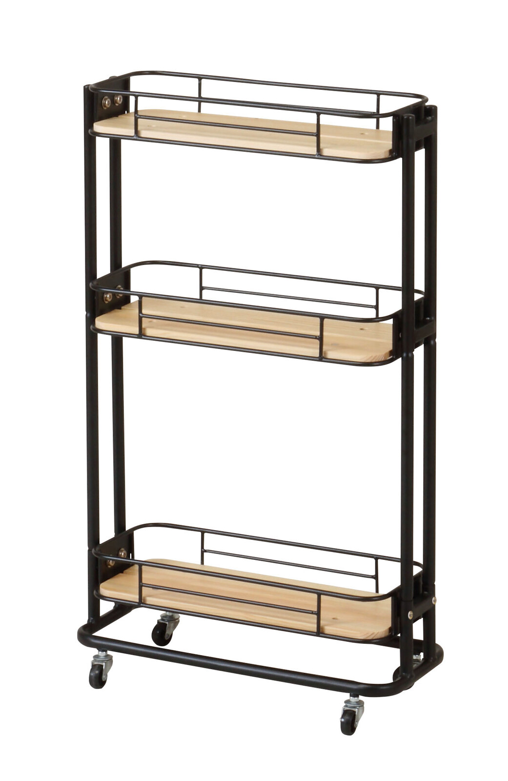 Byケージ スリムワゴン キッチンワゴン ランドリーワゴン 隙間収納 キャスター付き レトロ 台所 キッチン収納 ネイルワゴン おしゃれ 子供部屋 日本最大のブランド