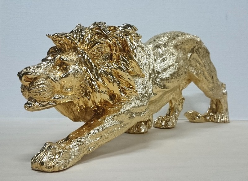 楽天市場】ライオン シルバー オブジェ 置物 オーナメント 銀