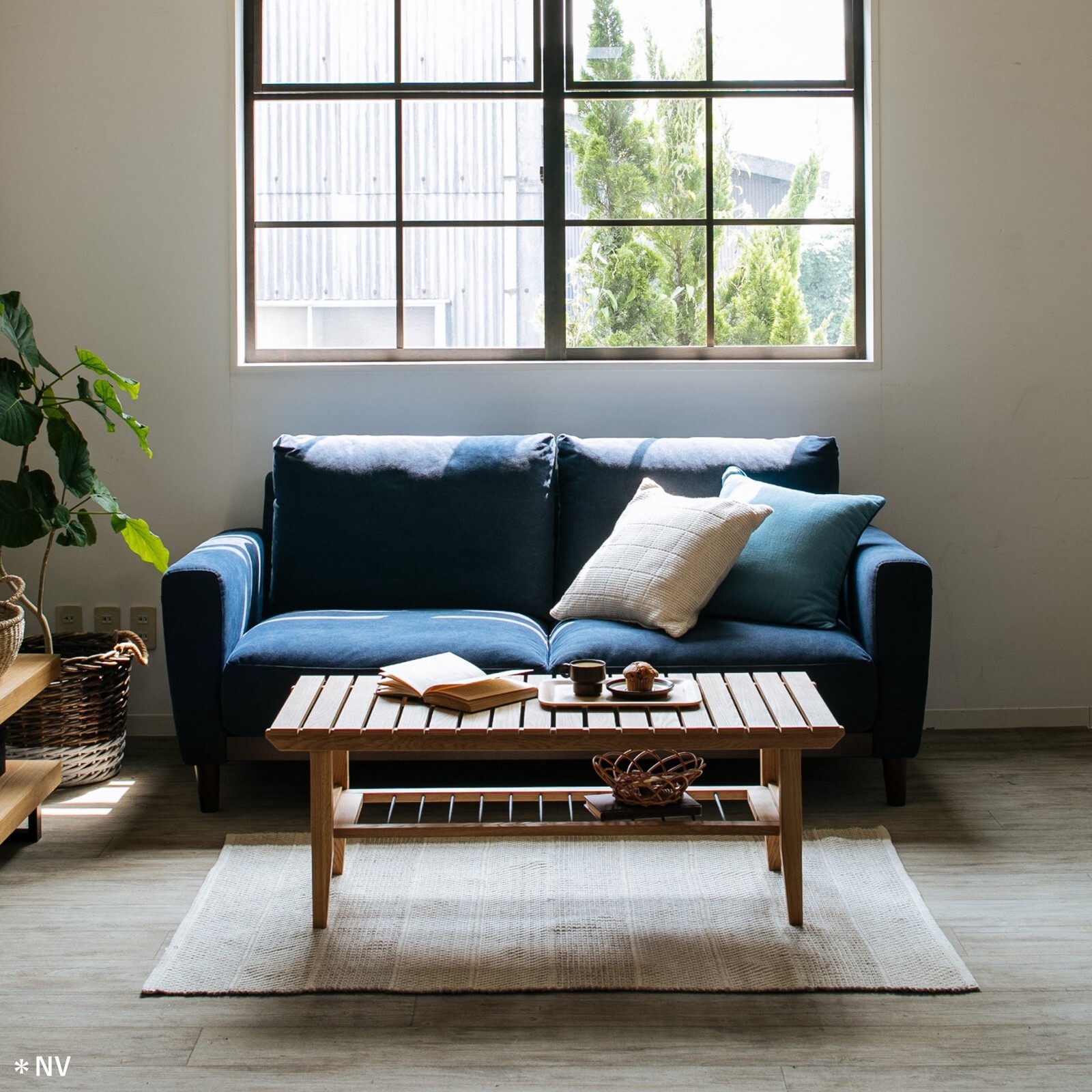 楽天市場】帆布生地3人掛けソファー（3色選択）【ienowa/レスト】Sofa