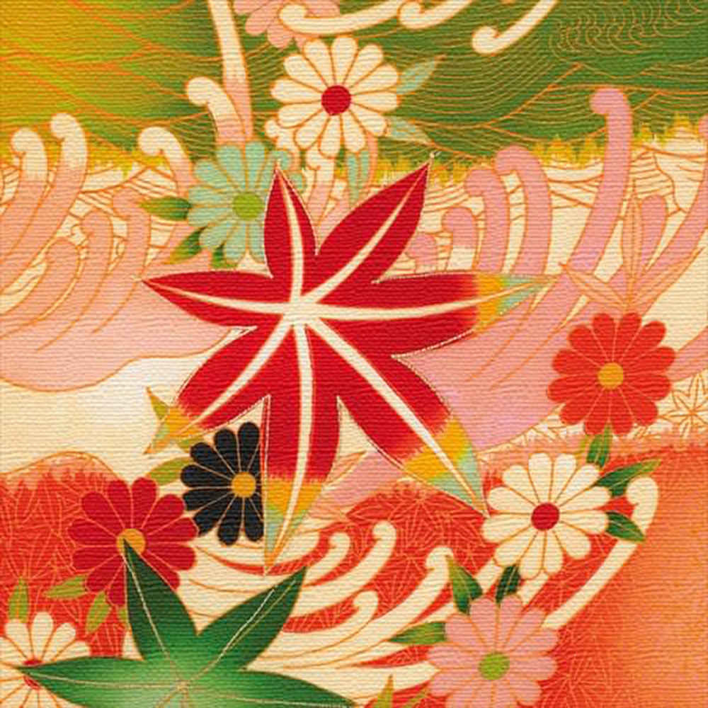 伝統模様の壁掛けインテリア XLサイズ(100cm×100cm) ウォールアート 壁掛け おしゃれ 北欧 モダン 新築祝い 開店祝い 結婚祝い お洒落 玄関 寝室 リビング 応接室