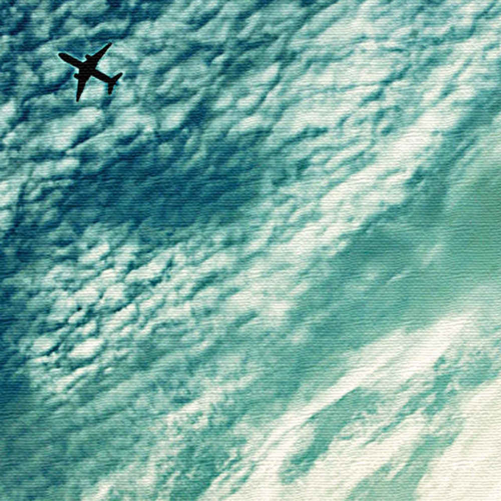 壁掛けインテリアにファブリックパネル/青空 XLサイズ（100cm×100cm） ウォールアート 壁掛け おしゃれ 北欧 モダン 新築祝い 開店祝い 結婚祝い お洒落 玄関 寝室 リビング 応接室