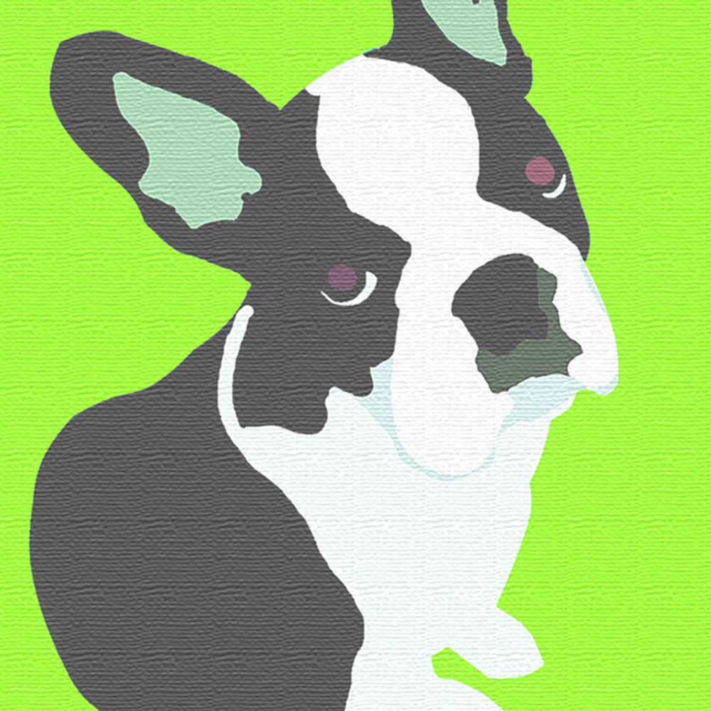 犬モチーフ/フレンチブルドッグのインテリアパネル XLサイズ(100cm×100cm) ウォールアート 壁掛け おしゃれ 北欧 モダン 新築祝い 開店祝い 結婚祝い お洒落 玄関 寝室 リビング 応接室