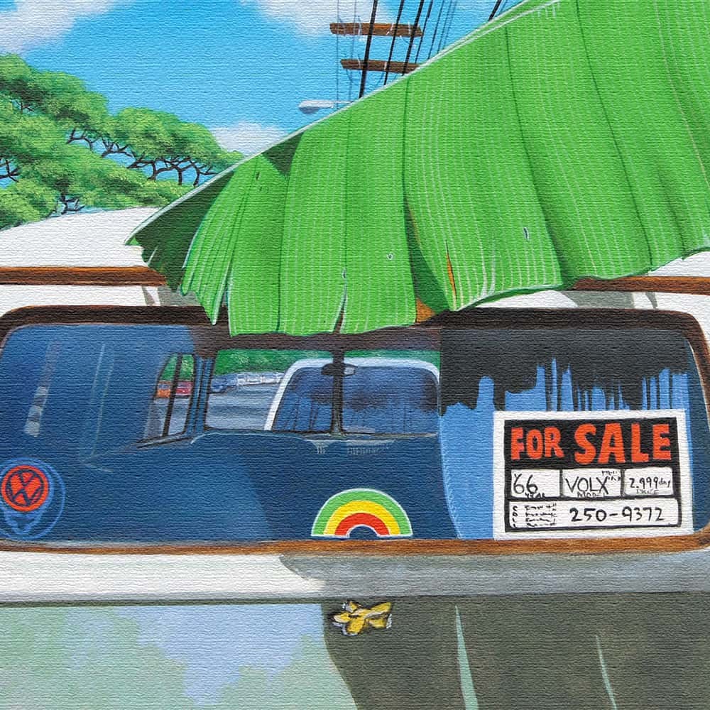 【アートデリ】HILO KUMEの壁掛けアート インテリア 雑貨 アート ハワイ アロハ XLサイズ（100cm×100cm） ウォールアート 壁掛け おしゃれ 北欧 モダン 新築祝い 開店祝い 結婚祝い お洒落 玄関 寝室 リビング 応接室