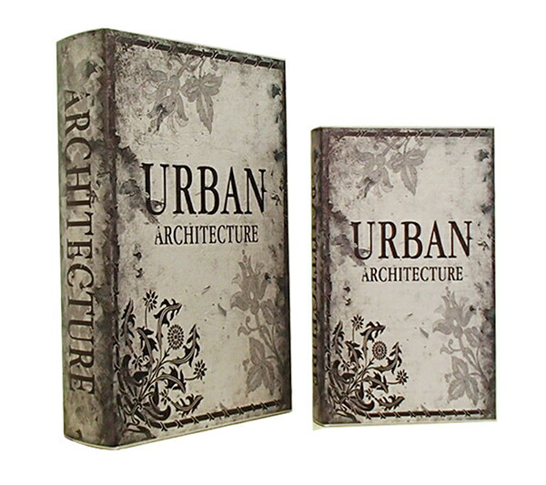 ブックボックス アンティーク フェイクブック 収納ケース 収納箱 本型 ディスプレイ URBAN ARCHITECTURE ブック型収納ボックス 小箱 小物入れ インテリア雑貨 ジュエリーボックス 鍵入れ クラシック レトロ モダン 置物 インテリア ブルックリンスタイル 4,565円