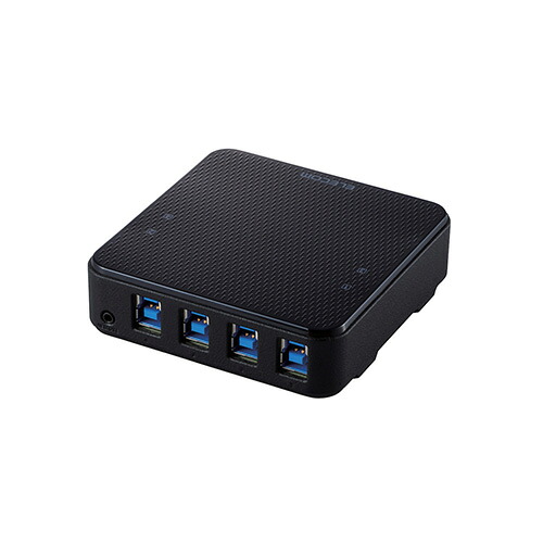 エレコム USB切替器 USB3.0 PC側4ポート 接続機器4ポート 手元スイッチ ブラック U3SW-T4｜ナイススタイル