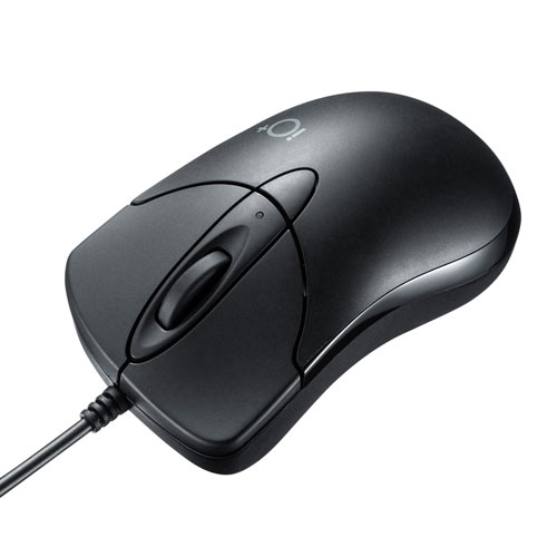 【5個セット】 サンワサプライ 静音有線ブルーLEDマウス ”イオプラス” MA-IPYBS301BKX5
