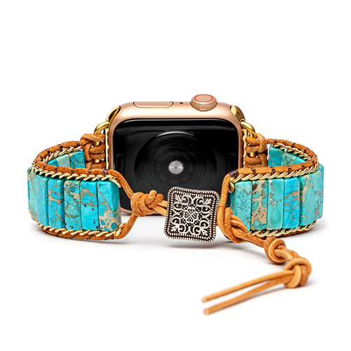 送料無料 cape diablo ネイティブ ターコイズ for Apple Watch 38-49mm Sサイズ CD25122AW