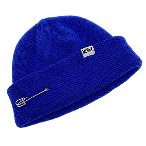 MACK BARRY マクバリー 【BEANIE(ビーニー)】 MCBRY SHORT BEANIE ブルー MCBRY79569