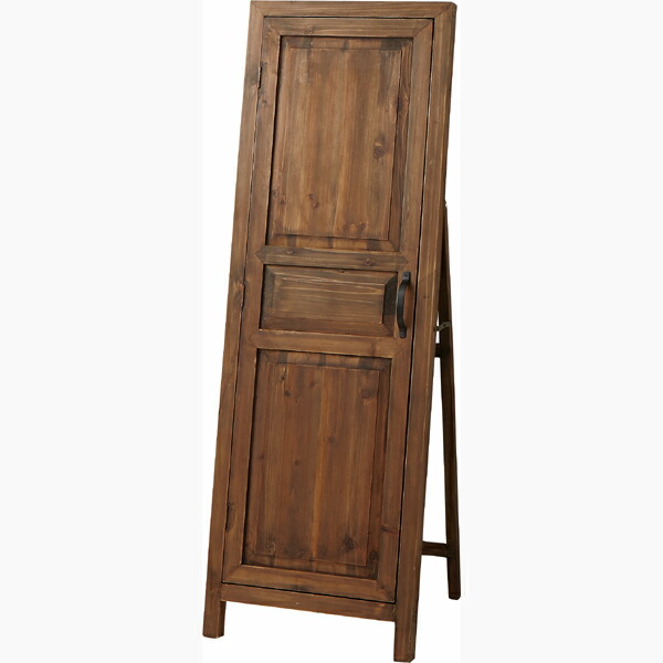 楽天市場】アンティーク調 スタンドミラー 扉付き カバー付き 全身鏡