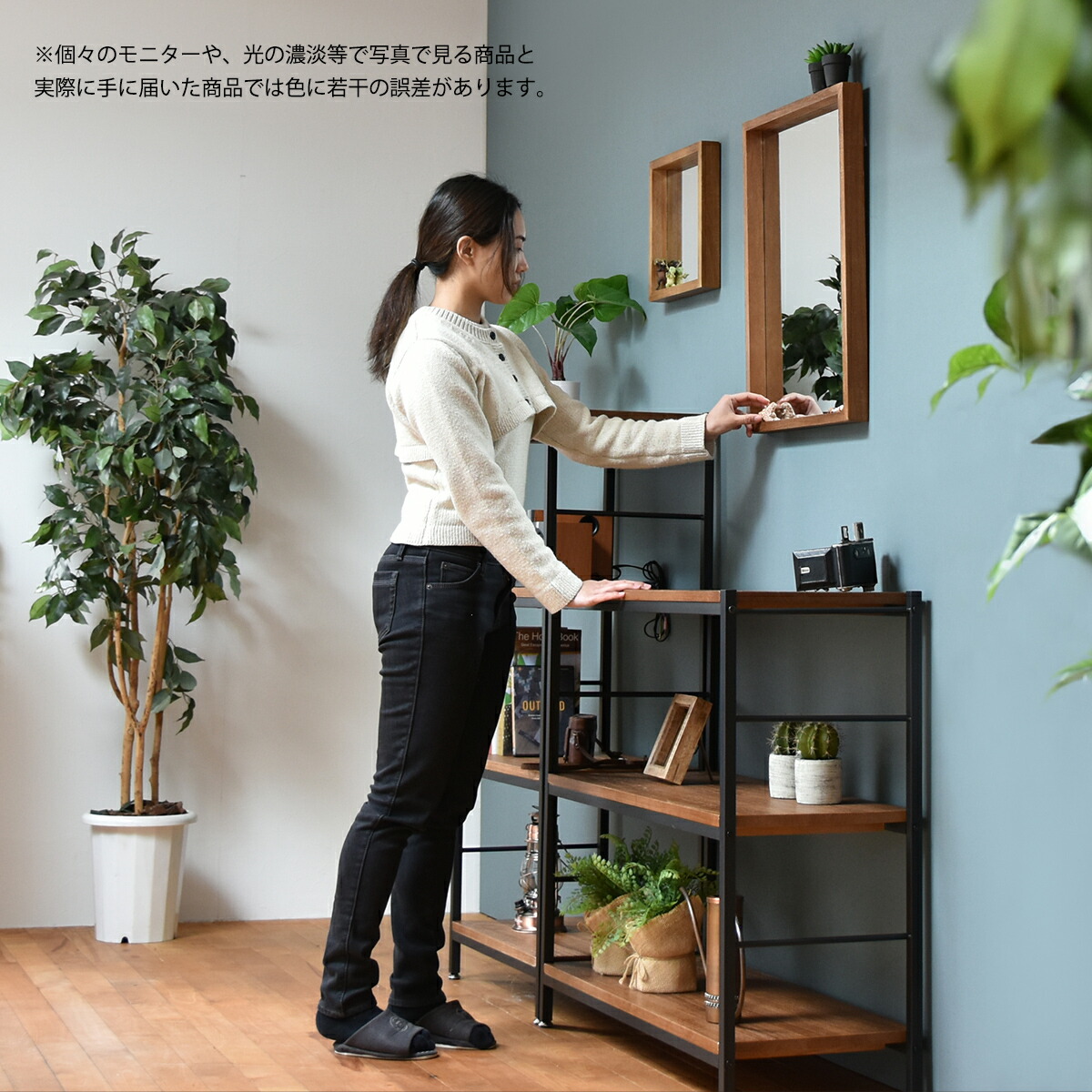 SALE／77%OFF】 鏡 ミラー アンティーク 壁掛け 45×60 おしゃれ ボックスミラー 壁掛けミラー 壁掛け鏡 木製 ウォールミラー ANTE  アンテ 天然木 北欧 シンプル ブラウン ホワイト 長方形 ヴィンテージ 吊り下げ鏡 かがみ 玄関 トイレ 洗面所 新生活