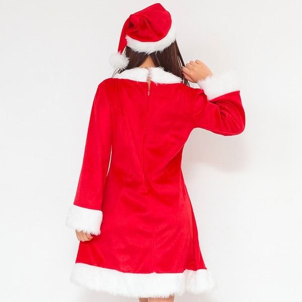 サンタ コスプレ レディース まとめ買い Peach Peach スイートサンタクロース ワンピース ５着セット クリスマスコスプレ サンタクロース衣装 ナイススタイル クリスマスコスプレ サンタコスチューム 帽子付き