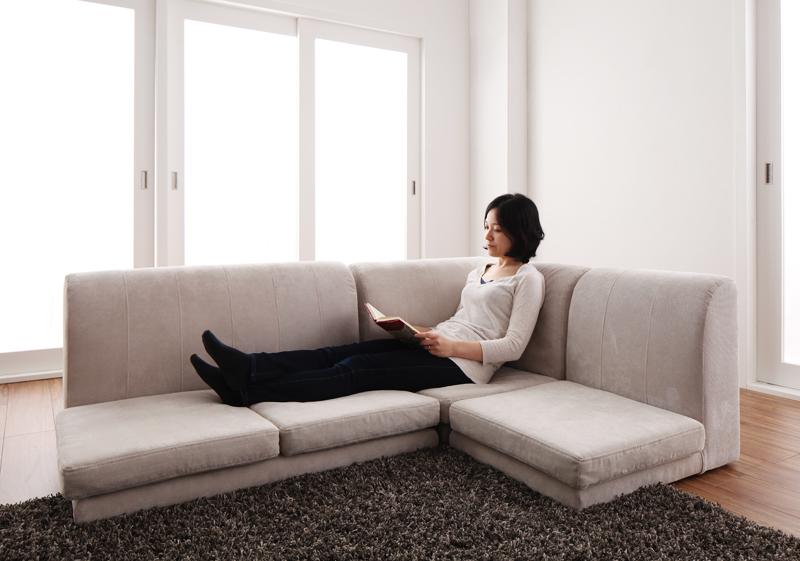 セール中★フロアコーナーソファ！ 楽天市場】送料無料 ローソファー コーナー フロアソファ コーナーA