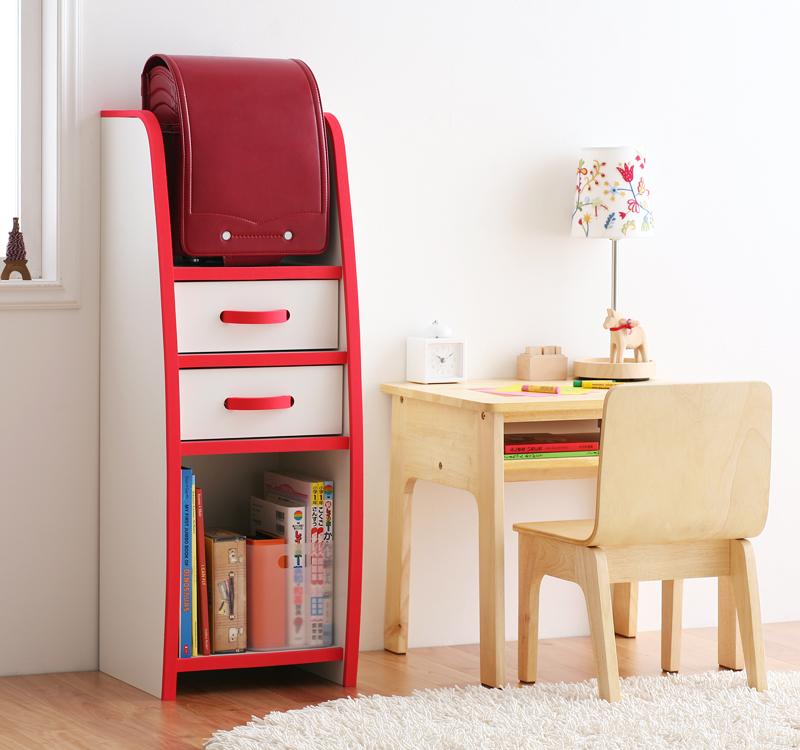 日本製 ランドセルラック 完成品 ソフト素材キッズファニチャー ランディ 引き出し付きラック ランドセル収納 ランドセル置き 落書き 子供用 子供部屋 おかたづけラック キッズ (送料無料) 040500270