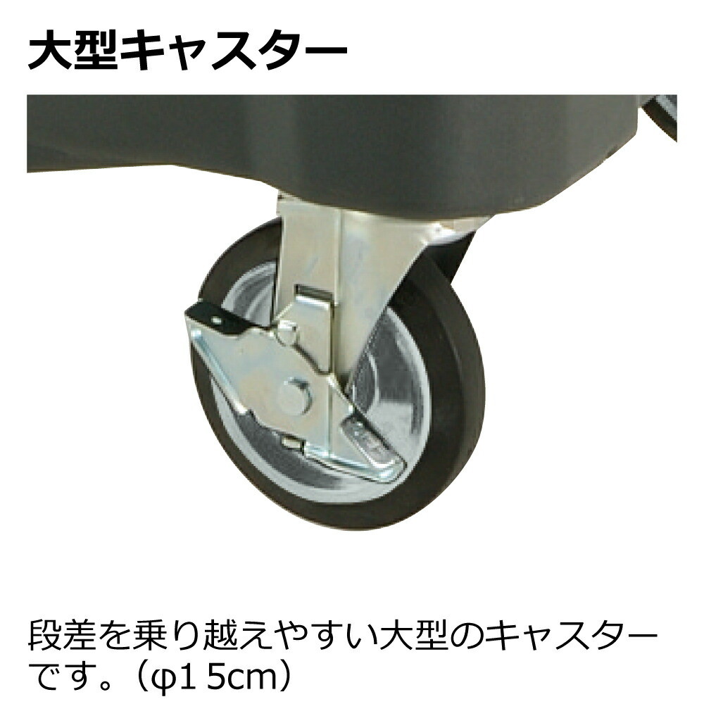 キャリングカートN 320HB 運搬用カート 広い開口部 大型キャスター お手入れ簡単 業務用品・店舗用品