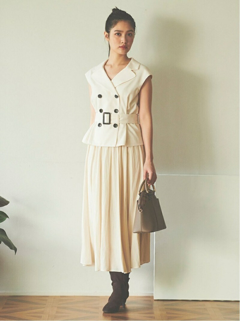 楽天市場 Rakuten Fashion トレンチ風セットアップワンピース 31 Sons De Mode トランテアン ソン ドゥ モード ワンピース 半袖ワンピース ホワイト ブラウン Rba E 送料無料 31 Sons De Mode