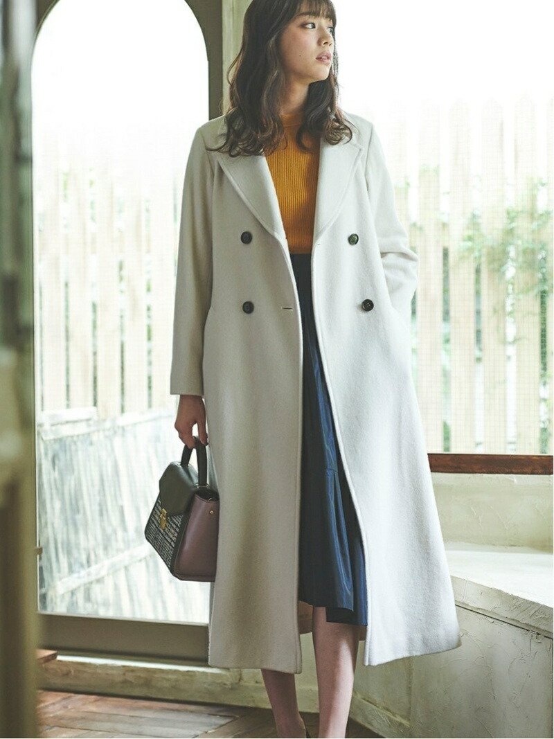 楽天市場 Rakuten Fashion Sale 30 Off ダブルロングコート 31 Sons De Mode トランテアン ソン ドゥ モード コート ジャケット ロングコート ホワイト ブラウン ピンク Rba E 送料無料 31 Sons De Mode