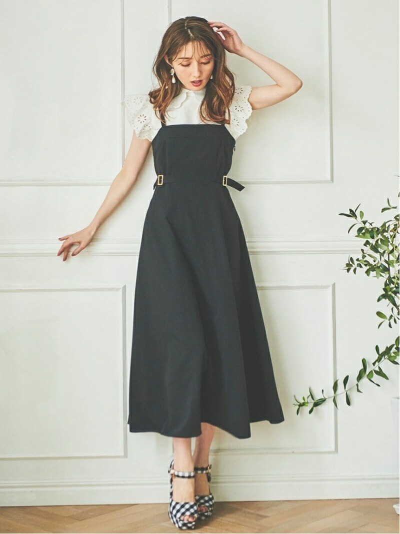 早割クーポン サイドバックルジャンスカ 31 Sons De Mode トランテアン ソン ドゥ モード ワンピース キャミワンピース ブラック ベージュ 先行予約 Rakuten Fashion 数量限定 503 Sv