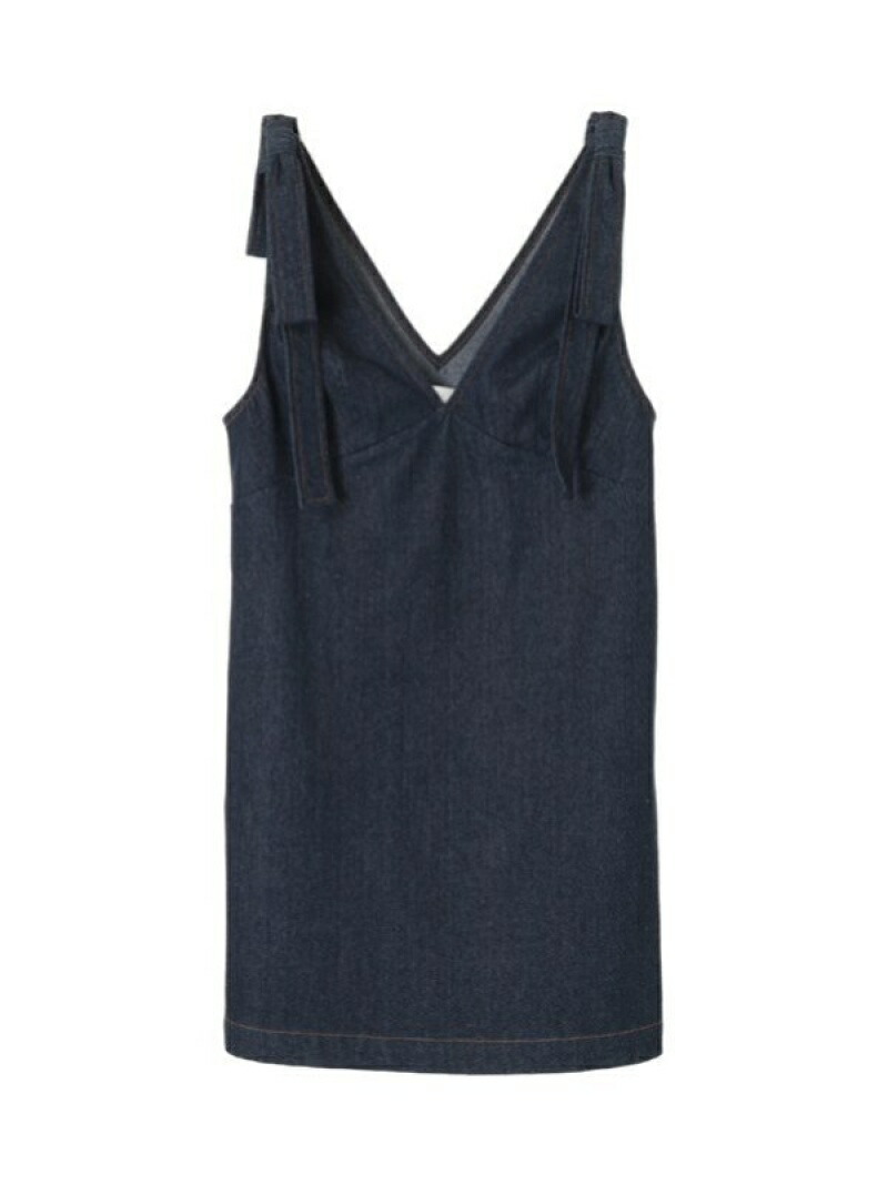 楽天市場 Sale 70 Off Ray7 8合併号掲載 リボンショルダーデニムミニワンピース 31 Sons De Mode トランテアン ソン ドゥ モード ワンピース キャミワンピース ブルー ホワイト Rba E Rakuten Fashion 31 Sons De Mode