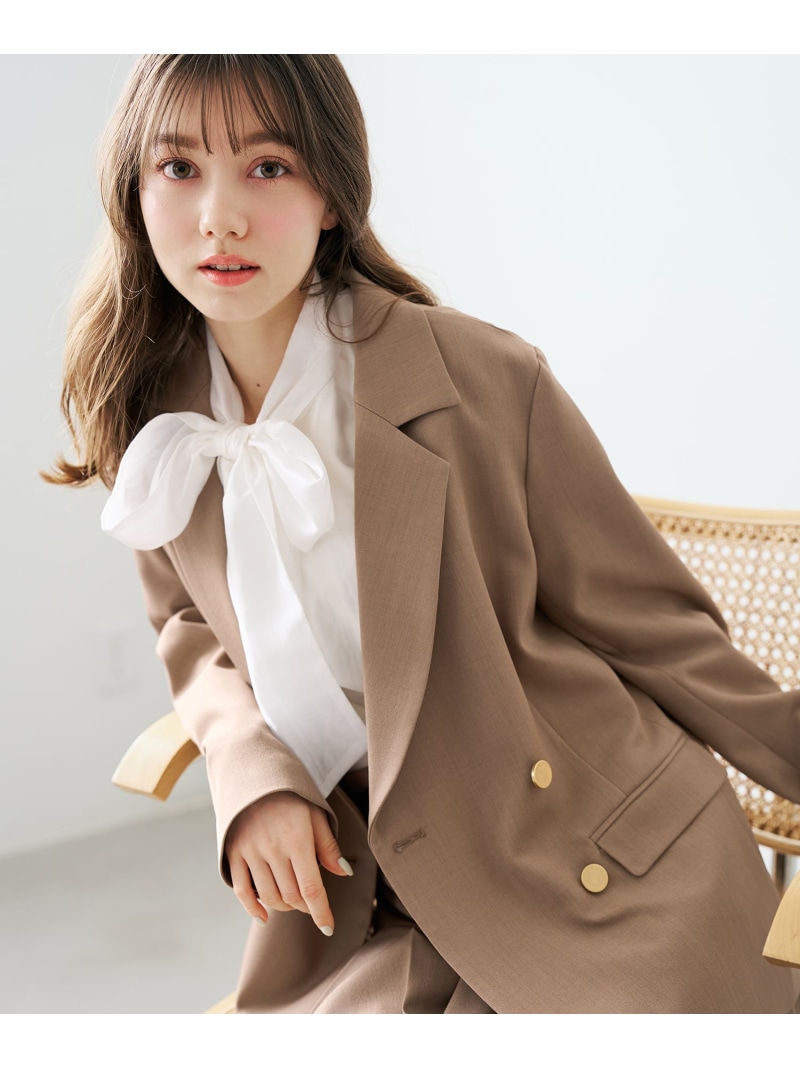 【SALE／10%OFF】2026春夏新作 スプリングテーラードジャケット 31 Sons de mode トランテアン ソン ドゥ モード ジャケット・アウター テーラードジャケット・ブレザー ブラウン ベージュ【RBA_E】【送料無料】[ Fashion]