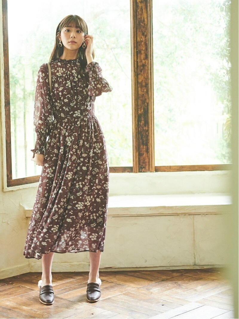 楽天市場 Sale 50 Off シフォン花柄ワンピース 31 Sons De Mode トランテアン ソン ドゥ モード ワンピース 長袖ワンピース Rba E 送料無料 Rakuten Fashion 31 Sons De Mode