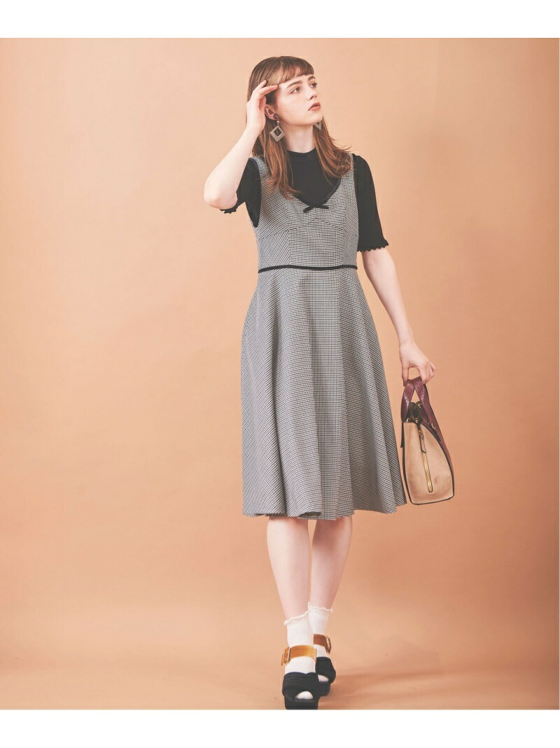 チェック柄フレアジャンスカ 31 Sons De Mode トランテアン ソン ドゥ モード ワンピース ワンピースその他 ブラック レッド 先行予約 送料無料 Rakuten Fashion Rvcconst Com