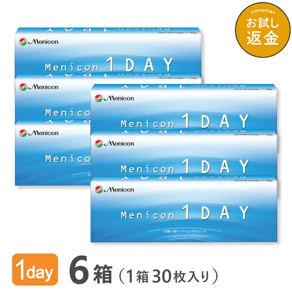 メニコンワンデー 6箱仕掛ける 【貨物輸送無料】1日使い捨て コンタクトレンズ