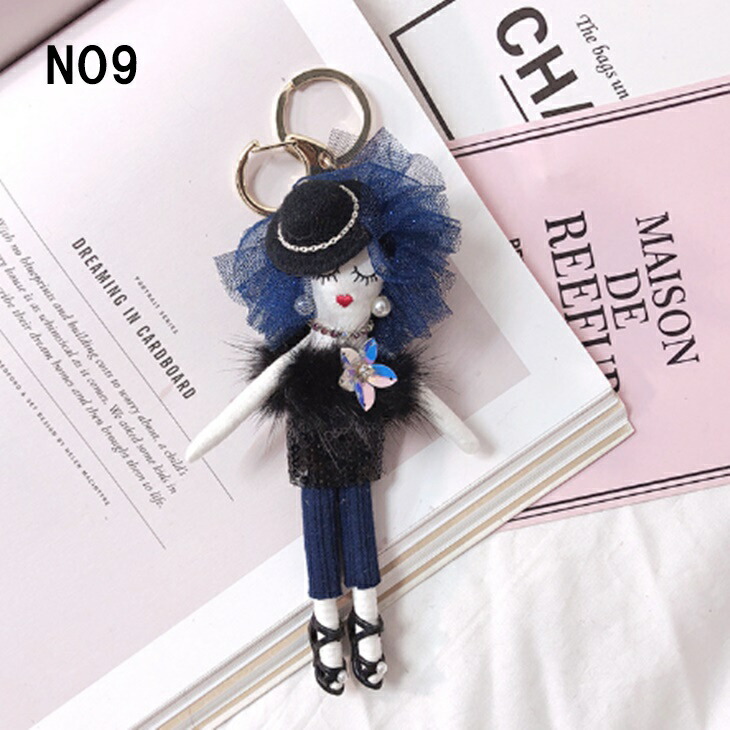 バッグチャーム チャームアクセサリー ドールチャーム ファー キー