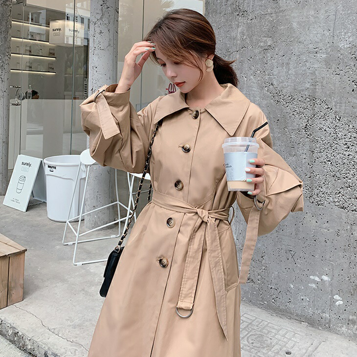 高評価のクリスマスプレゼント トレンチコート レディース きれいめ コート アウター トレンチ ロング カジュアル 代 30代 40代 50代 春 秋 冬 ロング丈トレンチコート ロングコート 大人 長袖 トレンチ風 Aライン 無地 Ltv Behrens De