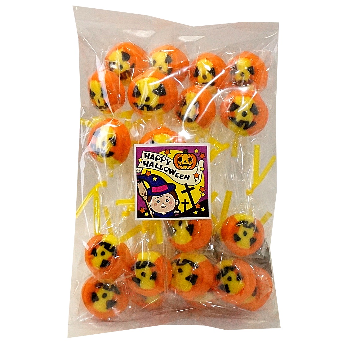 オバケかぼちゃの ハロウィンキャンディ 20本入 (Halloween 2025 業務