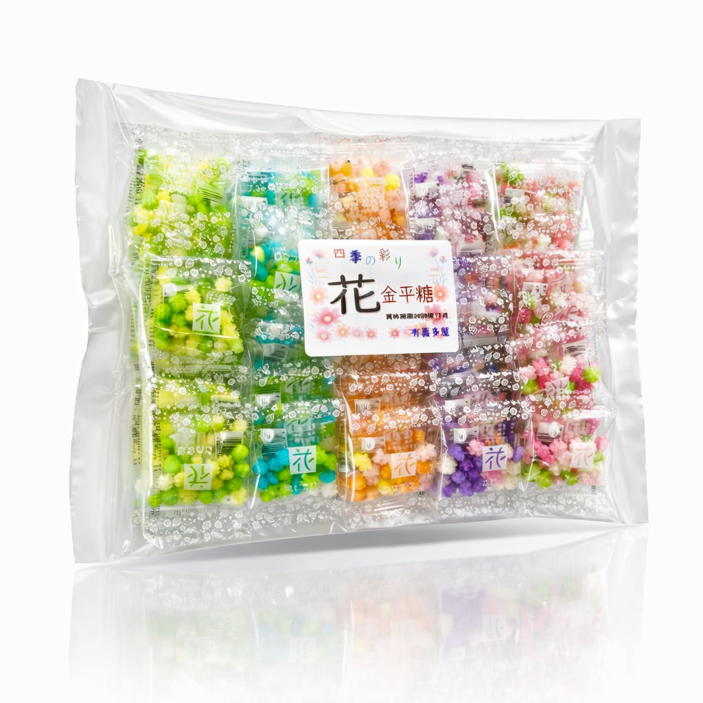 金平糖　お菓子詰め合わせ 楽天市場】四季の彩 花金平糖 詰合せ 4gx50個入 金平糖 こんぺいとう