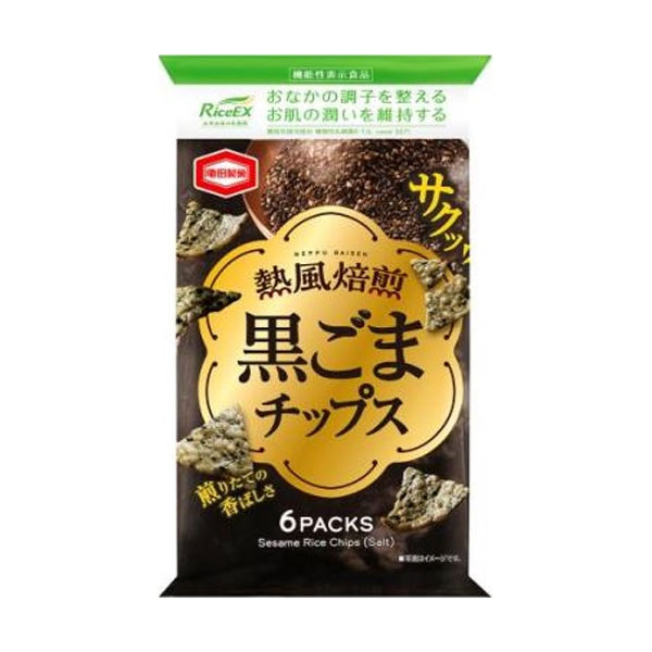 楽天市場】亀田製菓 熱風焙煎黒ごまチップス 60g／大豆チップス
