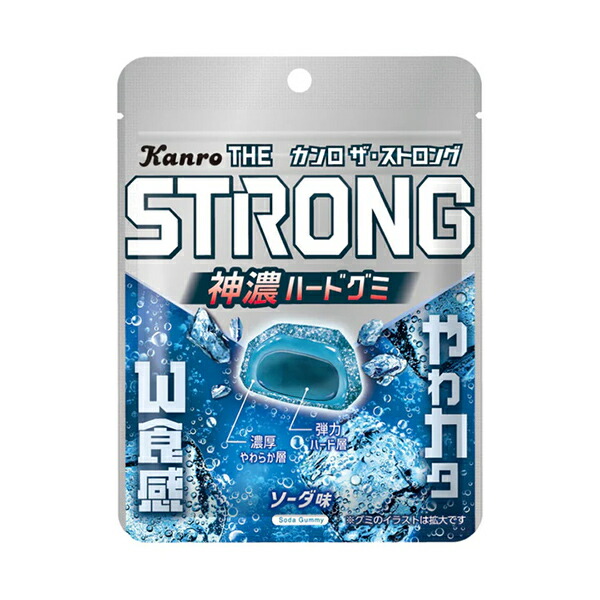 カンロ ザ・ストロンググミ ソーダ 70g 72コ入り 2026/03/23発売 (4901351026786c)