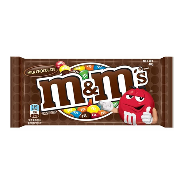 マースジャパン M&M’sミルクチョコレートシングル 40g 192コ入り 2023/02/28発売 (4902397840558c)|さんきゅーマーチ