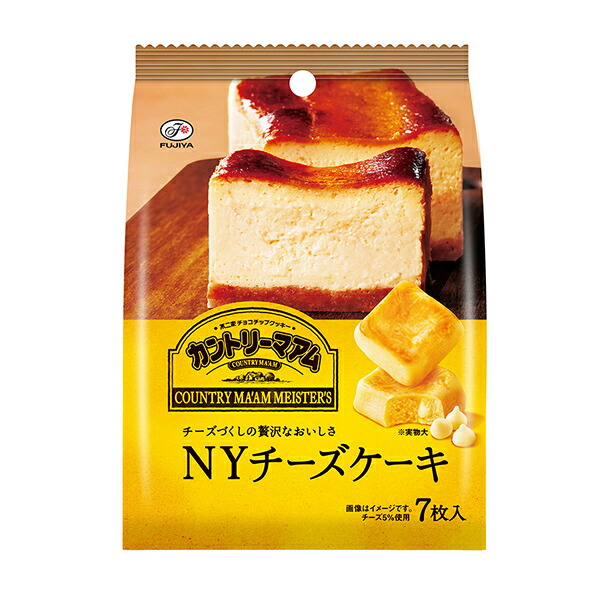 不二家 カントリーマアムマイスターズ（NYチーズケーキ） 7枚（個包装してあります。） 40コ入り 2026/07/28発売 (4902555279886c)｜さんきゅーマーチ