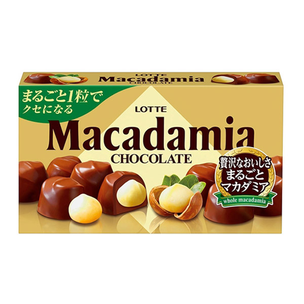 ロッテ マカダミアチョコレート 9粒入 80コ入り 2022 07 05発売 (4903333251216c)