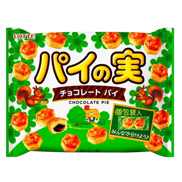 ロッテ パイの実シェアパック 124g（個包装込み） 18コ入り 2022/07/05発売 (4903333284443)｜さんきゅーマーチ