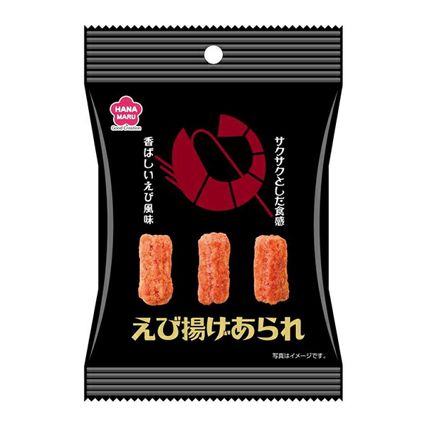 銀の汐 えび揚げあられ 18g 100コ入り (4589905336163c)