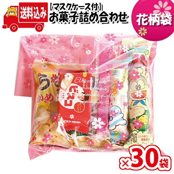 手数料安い 地域限定送料無料 花柄袋 305円 お菓子袋詰め 詰め合わせ Bセット 駄菓子 さんきゅーマーチ 子ども会 子供会 景品 販促 イベン  omtma7639x30k fucoa.cl