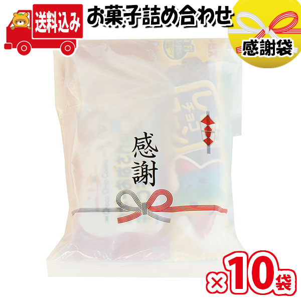 市場 地域限定送料無料 子ども会 袋詰め さんきゅーマーチ お祭り 10袋 詰め合わせ お菓子 お菓子詰め合わせ 感謝袋 お礼 駄菓子