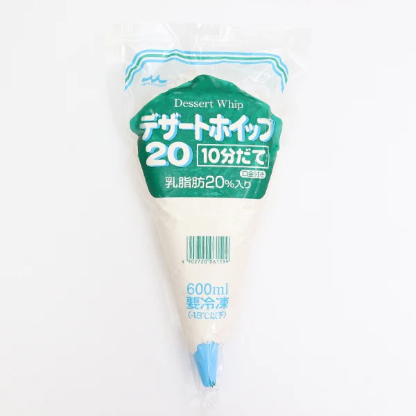 業務用 森永 デザートホイップ20 10分立て 冷凍 600ML (454458000)