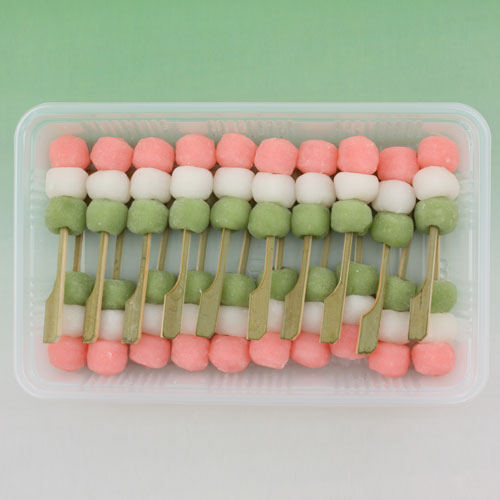 楽天市場 三色団子 ミニ ２０本 串つき だんご ３色 ミニサイズ 春 冷凍 膳人 かしはびと