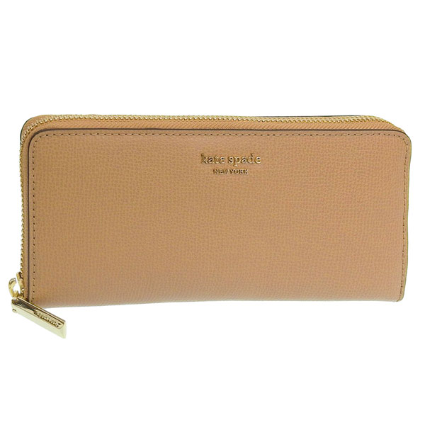 [訳ありアウトレット] ケイトスペード ニューヨーク 長財布 ラウンドファスナー kate spade new york レディース ライトブラウン アウトレット SLIM CONTINENTAL WALLET PWRU7245-102 KATE SPADE pwru7245-102｜アクセサリーギフトのTYS
