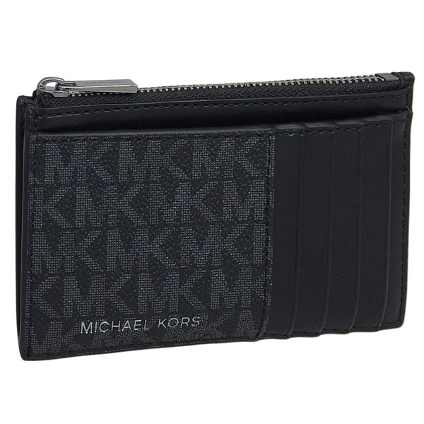マイケル教科課程 歌留多入れもの コインケース 御釣り入れ メンズ 逃げ口 黒いこと COOPER SLIM ZIP WALLET 36T4LCOZ7B BLACK MICHAEL KORS 36t4lcoz7b-black