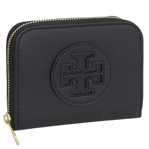 トリーバーチ コインケース 小銭入れ レディース ブラック ELLA BIO SMALL ZIP WALLET 157505 001 TORY BURCH 157505-001｜アクセサリーギフトのTYS 15,260円