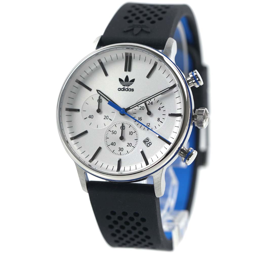 アディダス ウォッチ adidas メンズ レディース ユニ一発やる クロノグラフ ケイ素樹脂胴締め 逢い引き暦 CODE ONE CHRONO Unisex AOSY22014