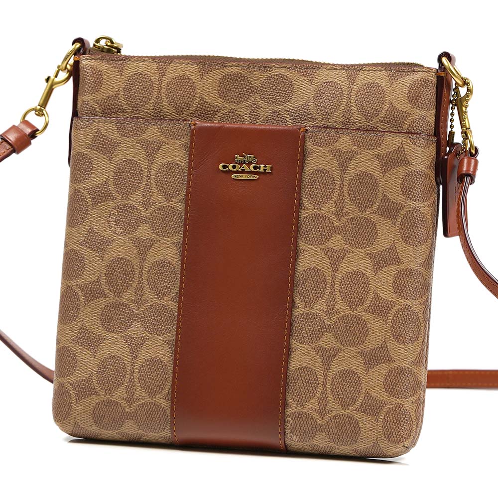 [訳ありアウトレット(色移りあり)] コーチ COACH ショルダーバッグ Kitt Messenger Crossbody Colorblock Signature Coated Canvas 41321 B4NQ4