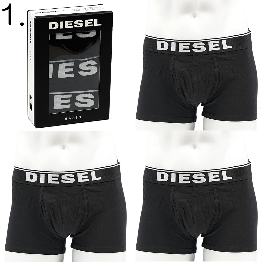 楽天市場 ディーゼル ボクサーパンツ メンズ Diesel 3枚セット コットンストレッチ 前閉じ S M Lサイズ 選べる4種類 アクセサリーギフトのtys