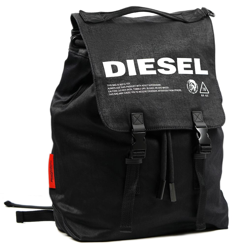 ディーゼル Diesel バックパック リュックサック Black Volpago Bac X056 Pr402 T8013 Nnedigital Com